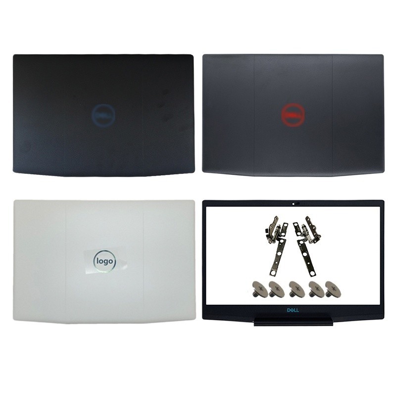 White Top Rear Lid Back Cover + Bezel + Hinge Screws For Dell Inspiron G3 15 3590 – Replacement Laptop Parts
