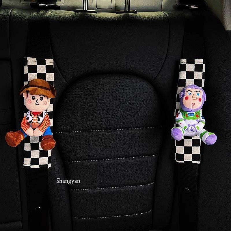 ITODA Cute Cartoon Car Seat Belt Cover Pads Shoulder Seatbelt Safety