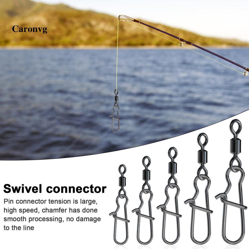 AMSYPORTS High Strength Fishing Swivel Connector Saltwater Freshwater Barrel