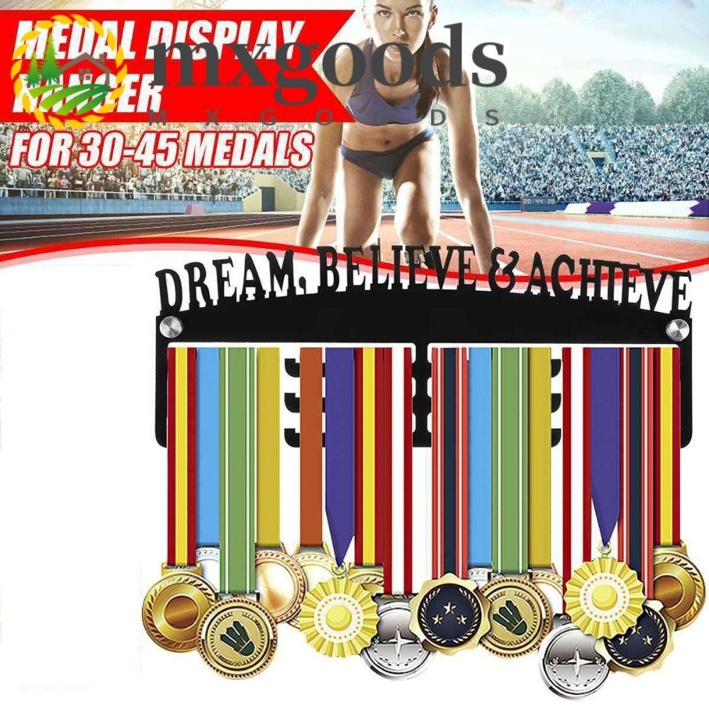 MXGOODS Medal Display Hanger, Black Wall Mounted Sport Medal Display ...
