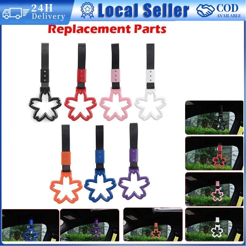 Creative JDM Plastic Flower-shaped Car Hand Pull Ring Cherry Blossom ...