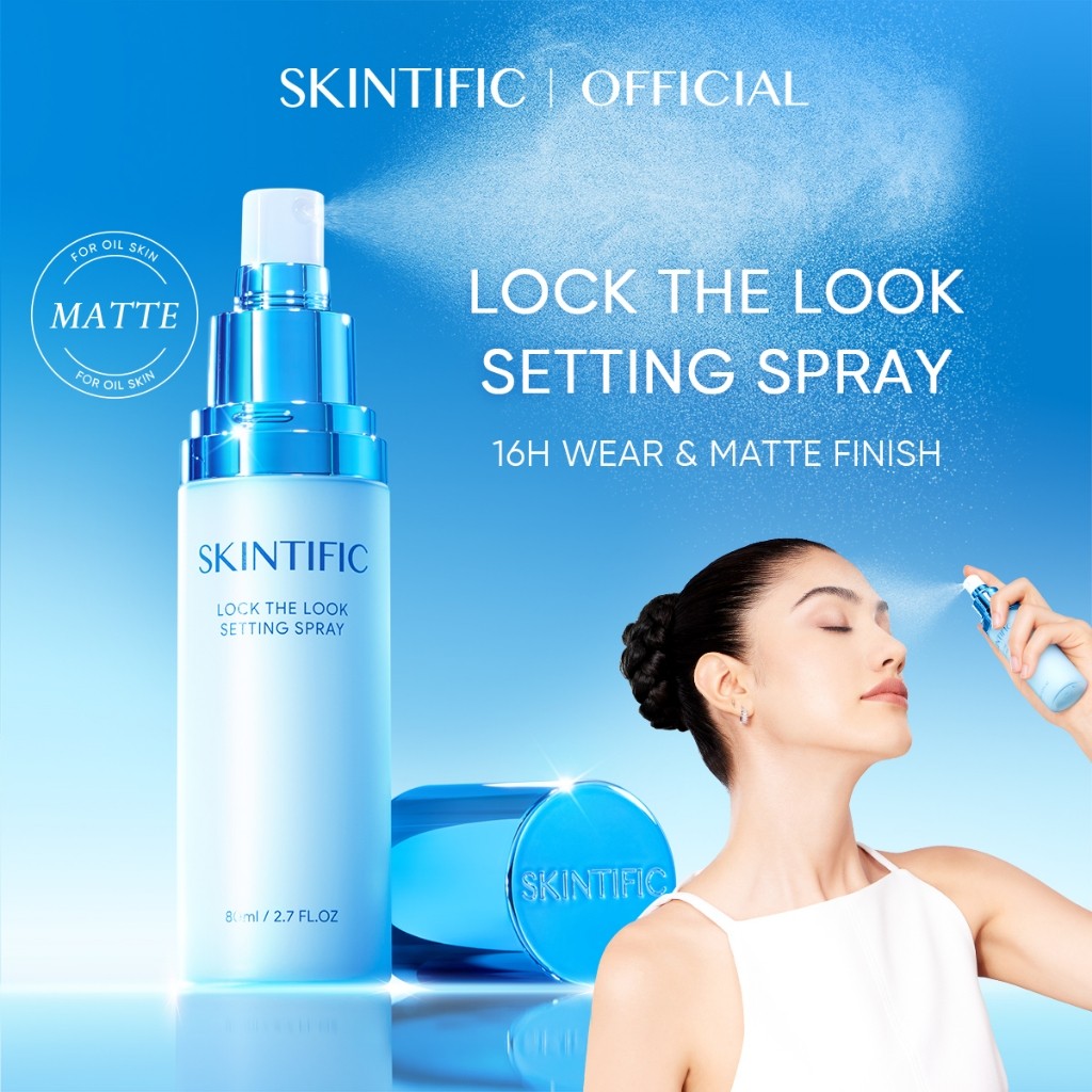 SKINTIFIC Matte Setting Spray 80ml Long-Lasting 16H Oil Control Face ...