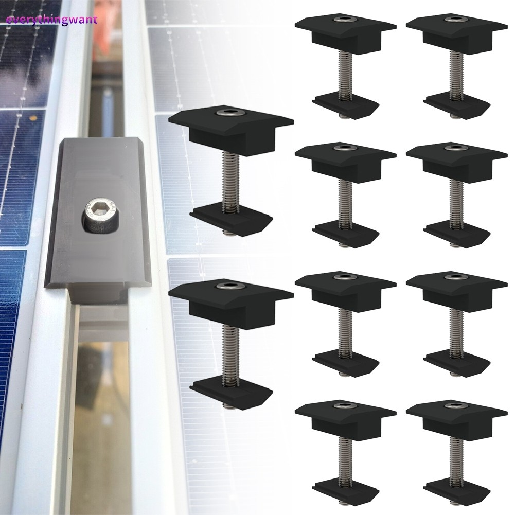 Aluminium alloy Solar Panel Bracket Photovoltaic Medium Clamps For ...