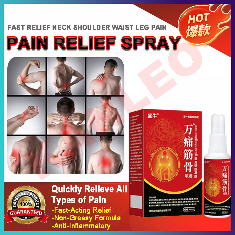 Pain Relief Spray Fast Relief Joint Muscle Pain Reduce Inflammation ...