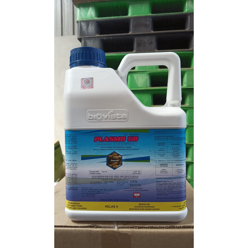 [ORIGINAL] 4L PLASMO 50 /Fipronil 5% BIOVISTA RACUN ANAI-ANAI TIDAK ...