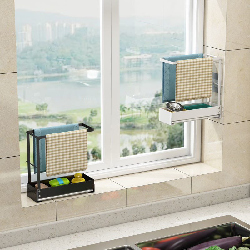 Household Countertop Dishwashing Wall-Mounted Foldable 3.14 Sink Shelf ...