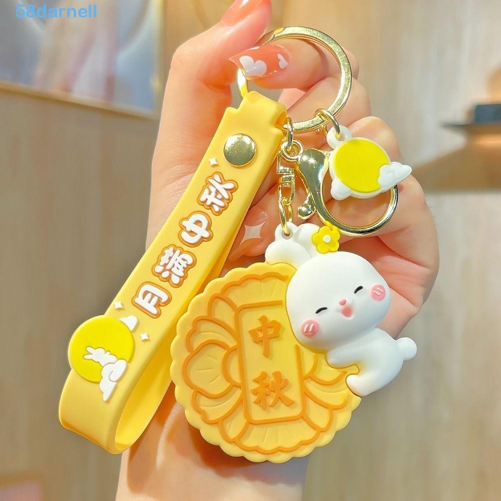 DARNELL Mid-Autumn Moon Rabbit Keychain, Moon Rabbit Mooncake Reunion ...
