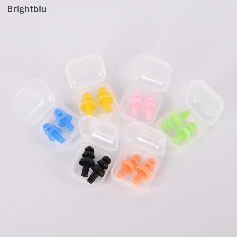 [Brightbiu] Soft Silicone Earplugs Reusable Ear Plugs Sleep Swimming