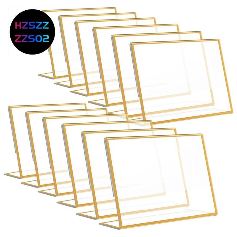 2 Pack Acrylic Picture Frame 4x4 Clear Double Sided Martinique