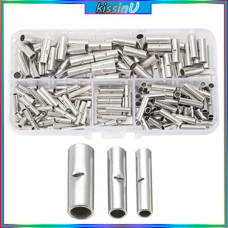 kiss 200pcs set Brass Crimp Wire Connectors Assortment Not Insulated ...