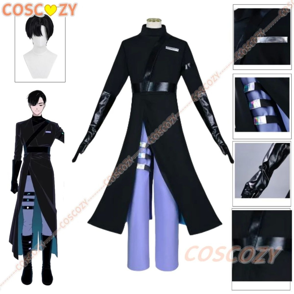 Ivan Cosplay Alien Stage Black Sorrow Cosplay Costume Black Wig Role ...