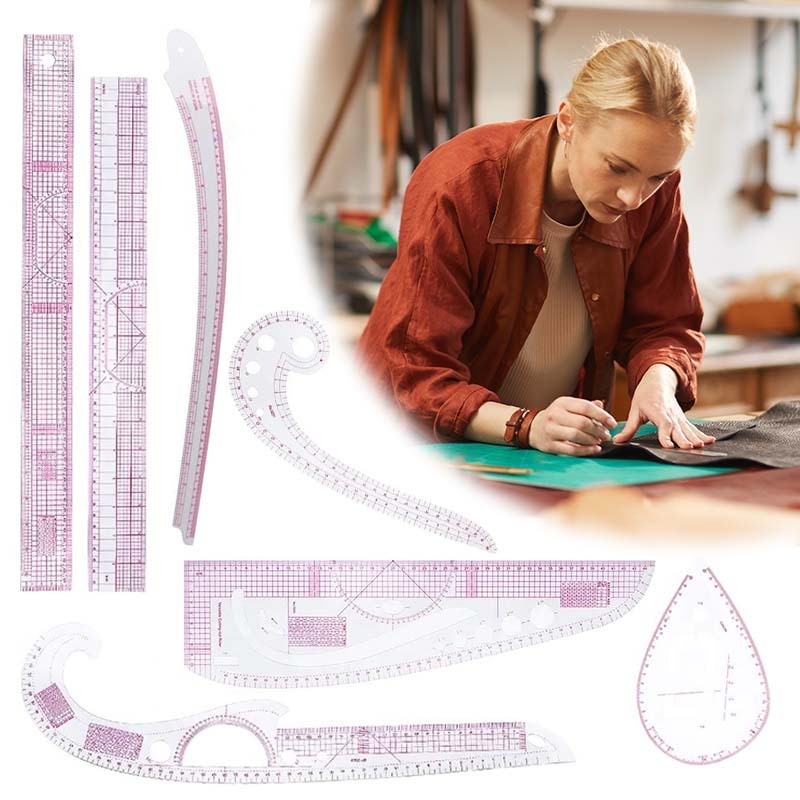 7 Sets of Sewing Pattern Rulers Sewing Pattern Rulers Sewing Rulers ...