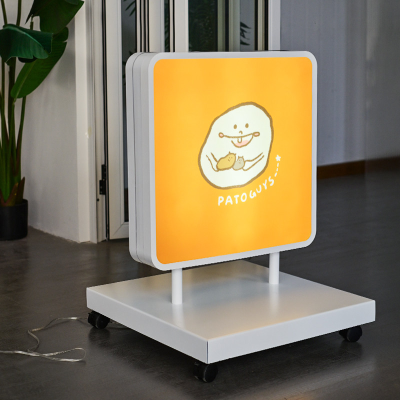 Customized Signboard Billboard Floor Lamp Box Billboard Customized ...