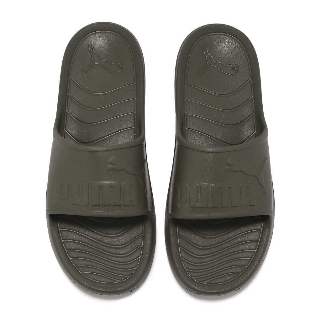 Puma Slippers Popcat 20 Injex Men's Shoes Dark Green Waterproof Sandals