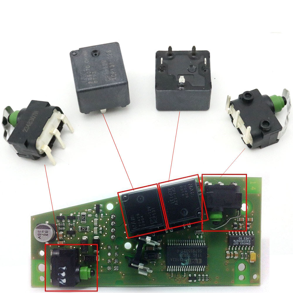 Steering Lock Actuator Module Switch 10pin Relays Repair Kit For