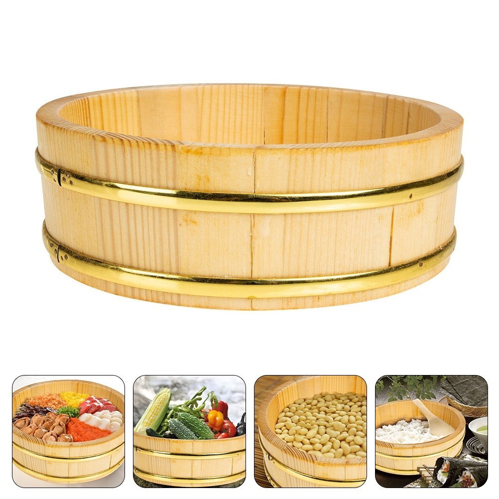 Bac à Riz Sushi (Hangiri) En Bois 45 Cm — Qualité Professionnelle Italienne, Pour Préparation Parfaite Du Riz - 9
