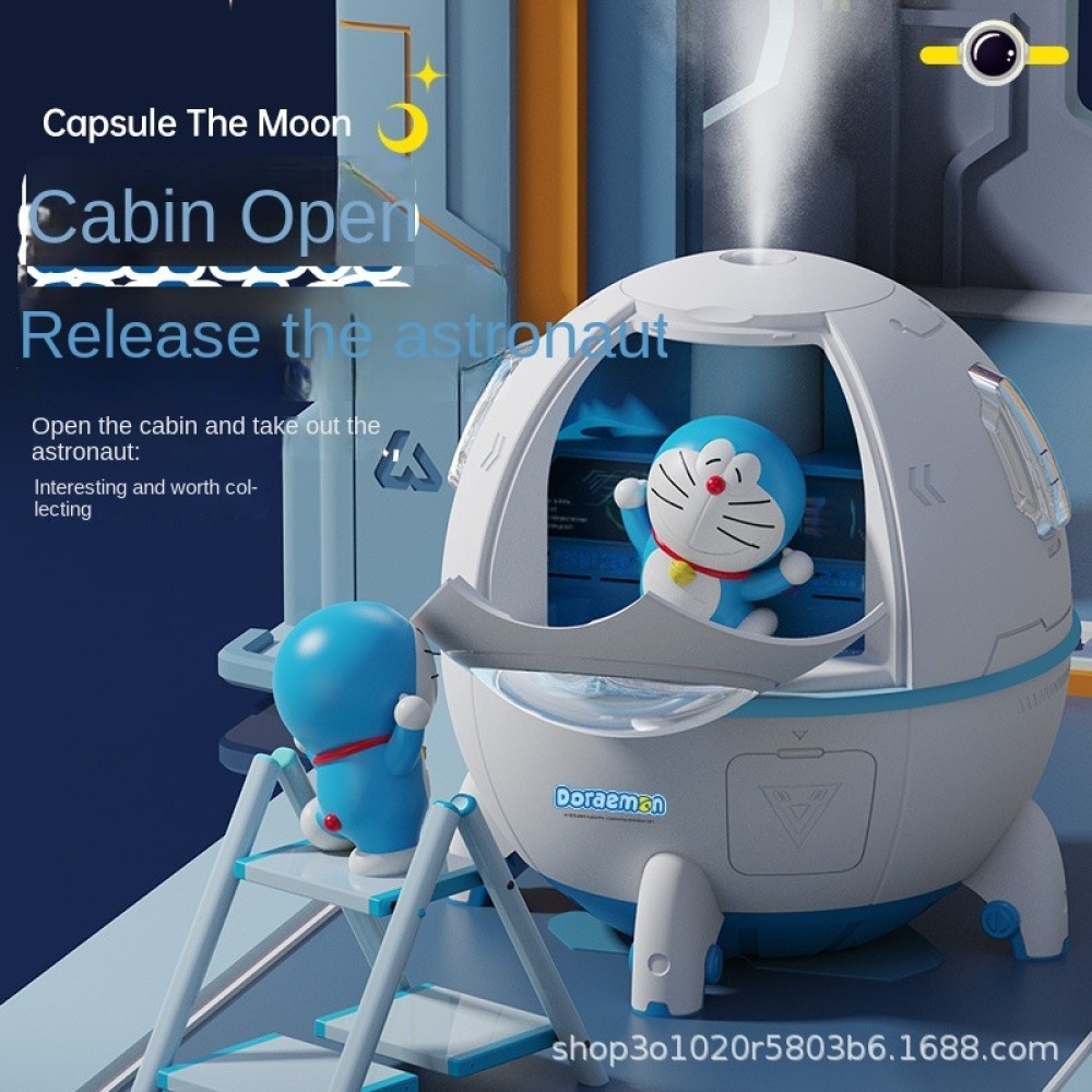 Space Capsule Humidifier Colorful Night Light Doraemon Charging Fog ...