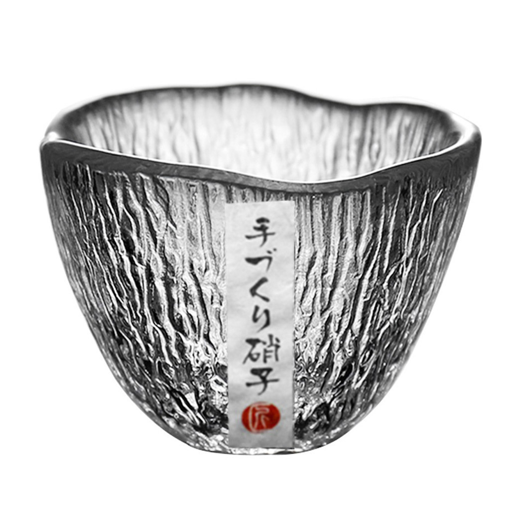 Cup Sake Glasses Mug Saucers Japanese-style Crystal Clear Rain Falls ...