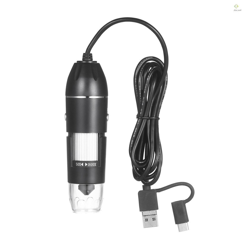 USB Digital Zoom Microscope Magnifier with OTG Function 8-LED Light ...