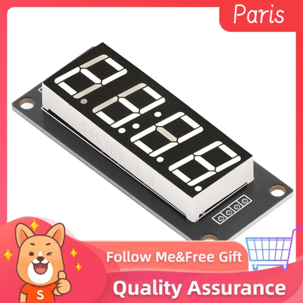 Superparis 0.56 Inch 4 Digit 7-segments LED Display Module TM1637 Clock ...