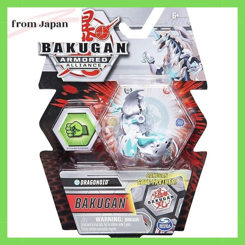 BAKUGAN Figura D'Azione Core Armoured Alliance, Serie 2 - Dragonoid Pyrus, Con 2 BakuCore In Metallo E Carte Collezionabili