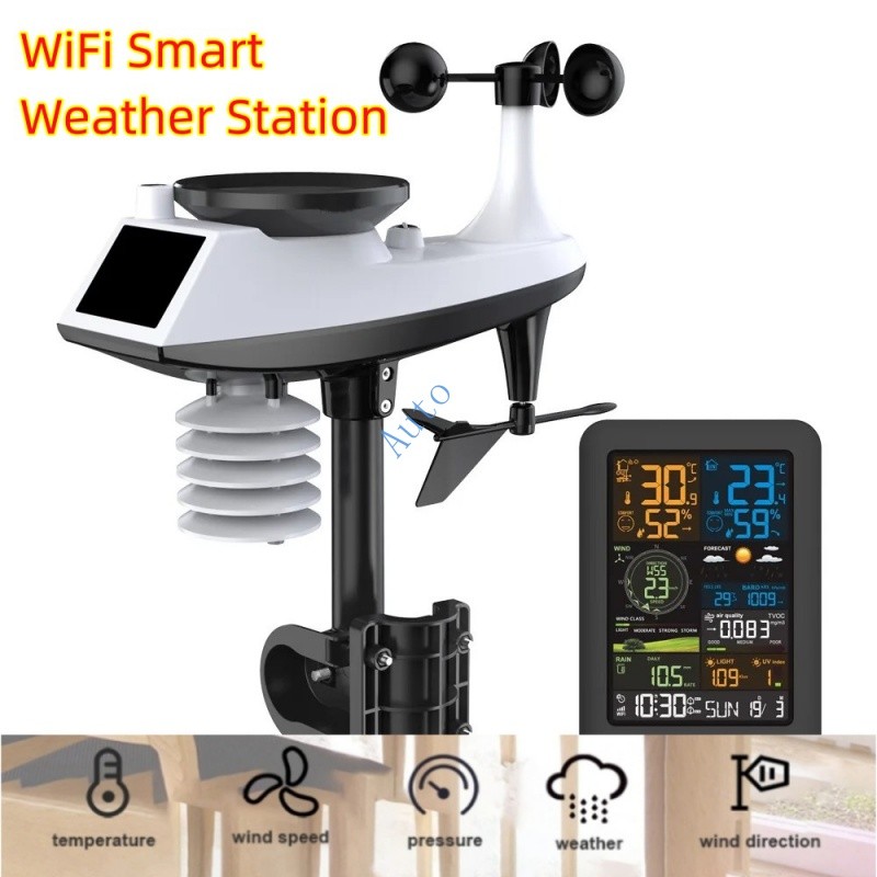 Weather forecast clock intelligent professional meteorological station ...