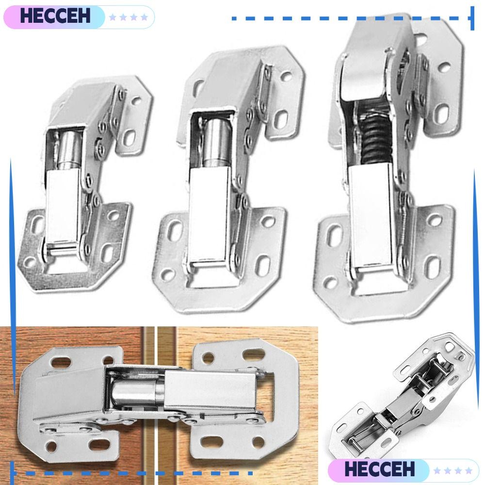HECCEH1 Spring Hinges, No Pre-drilled Soft Close Cabinet Hinge ...
