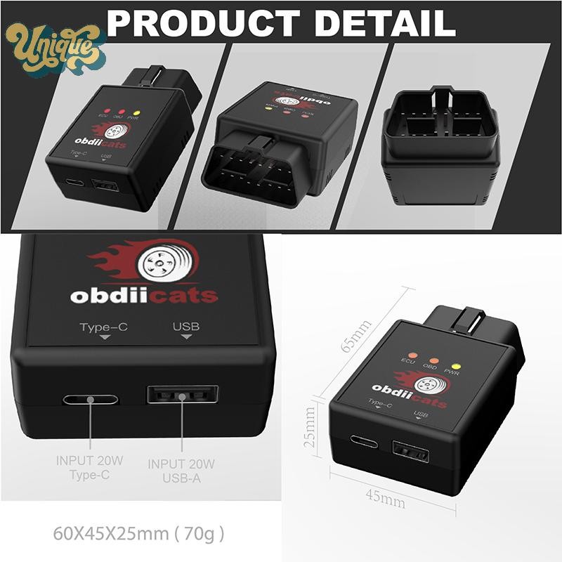 (Unique) OBD 2IN1 Fuel Saving With Fast Charger Chip Tuning Box For ...