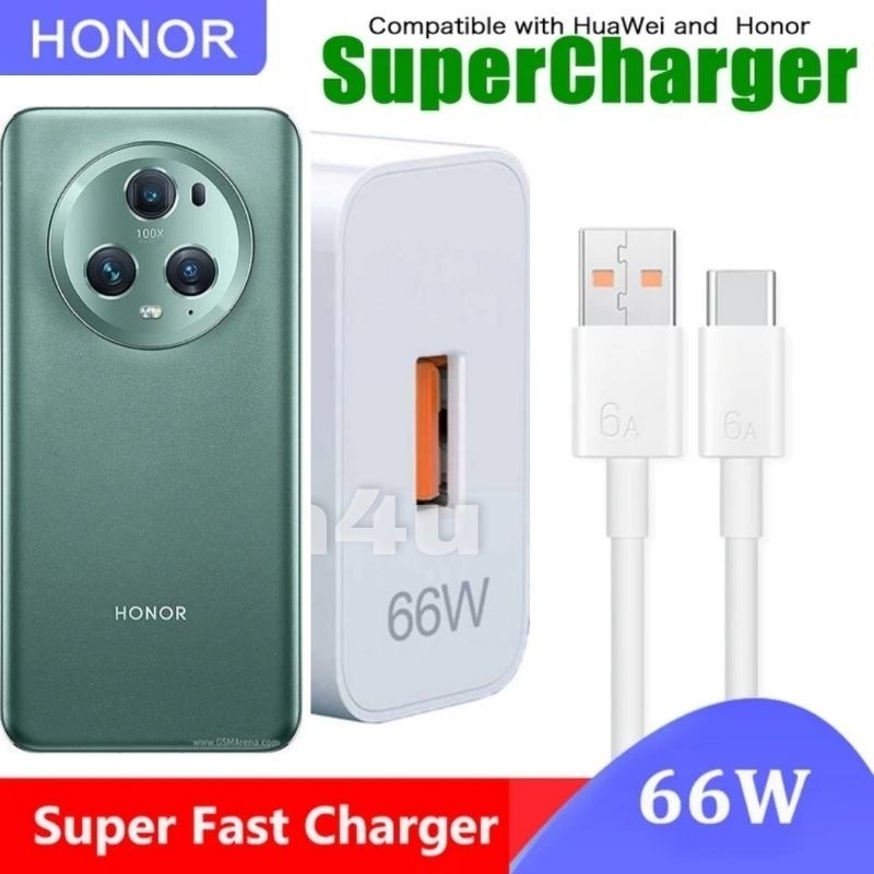 IMangoo Caricabatterie 66W SuperCharge Con Cavo USB C 6A 2m Per Honor Magic7 Lite, 200 Lite, 400 Lite, X6b, X8b, Huawei E Altri - 6