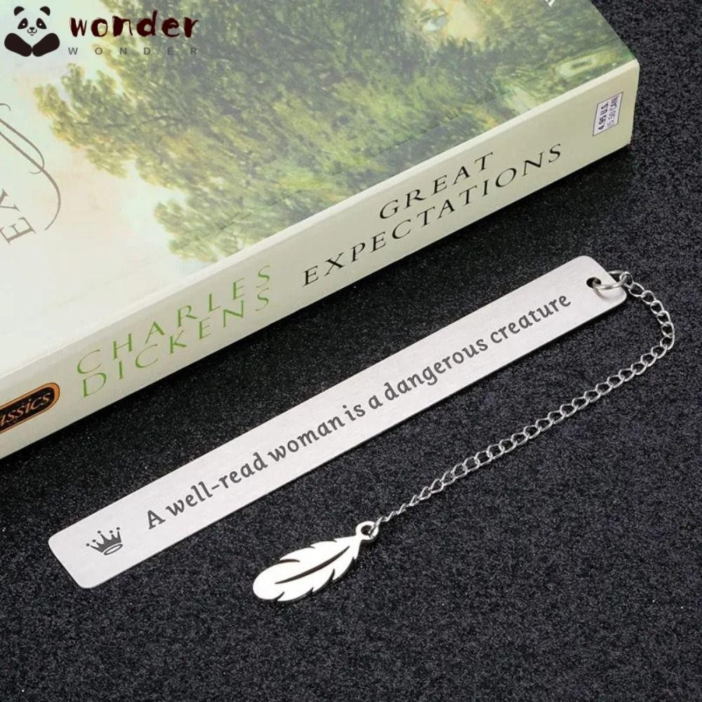 WONDER Stainless Steel Bookmark, Stainless Steel Bookmark Self-help ...