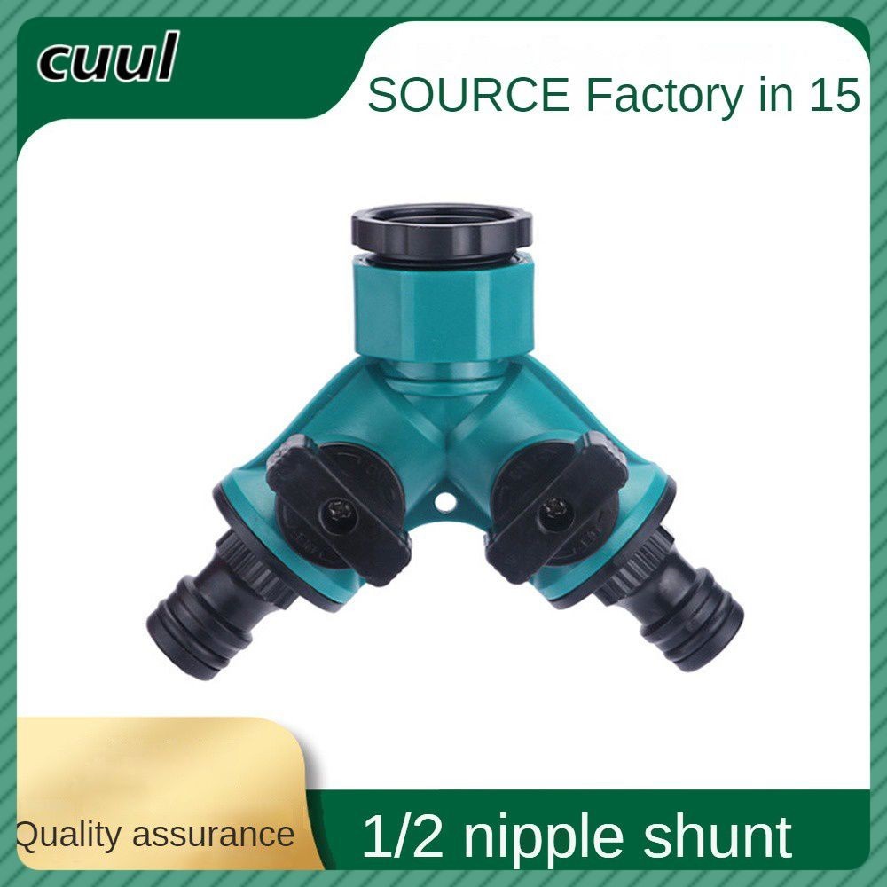 in stock Garden Water Pipe Fittings Water Splitter Plastic Garden Tools Pipe Splitter Garden
