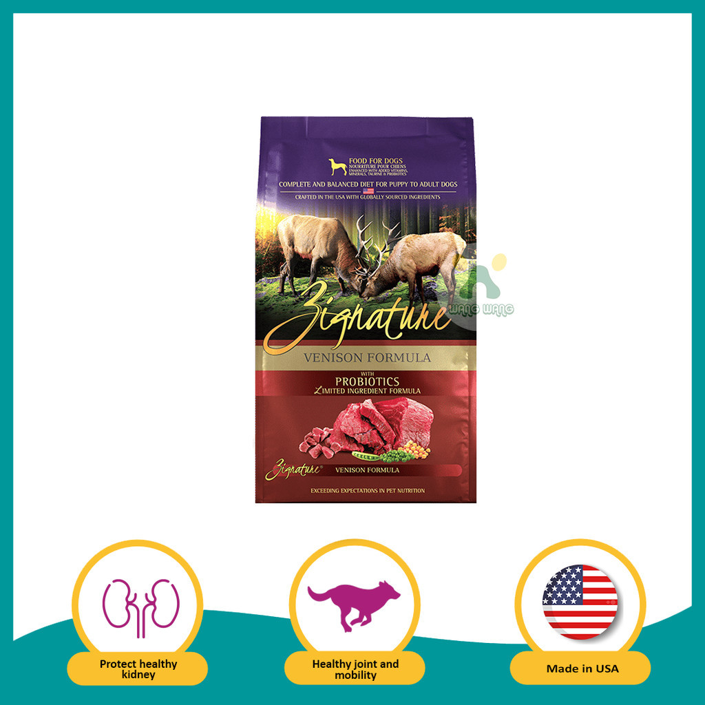 ZIGNATURE GRAIN FREE Venison Formula Dog Food 5.66KG | Shopee Malaysia - Waterproof Packaging For Grain Free Venison Dog Food