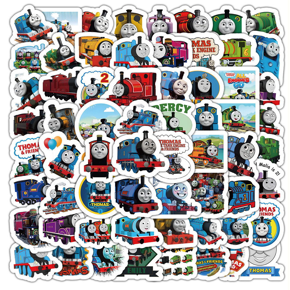 100 pcs Thomas & Friends Cartoon Waterproof Scrapbook Stickers | Shopee ...