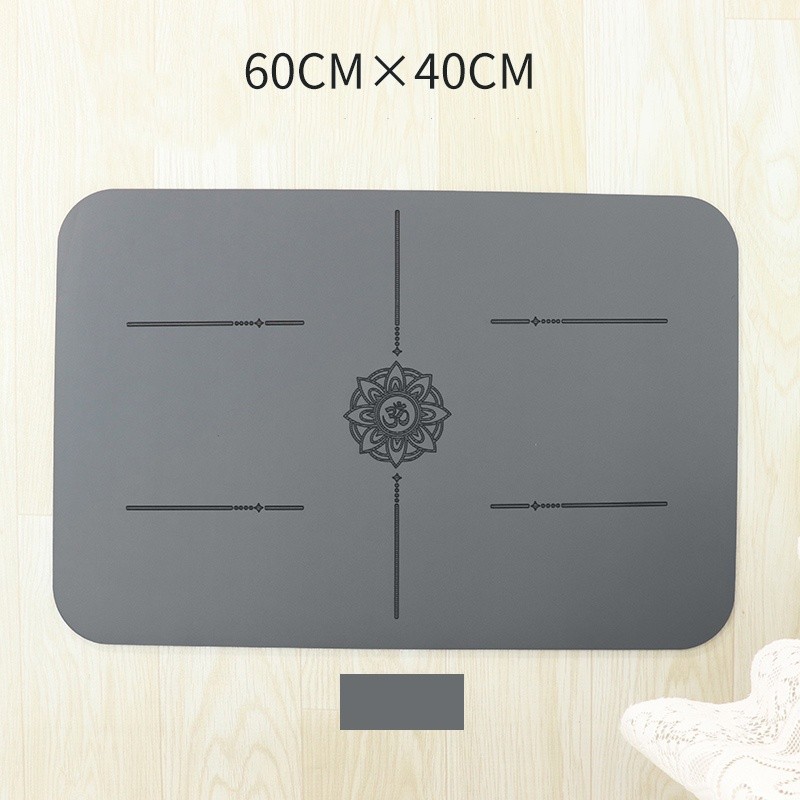 Mini Natural Rubber Portable Yoga Mat Wooden Board Support Elbow Mat ...