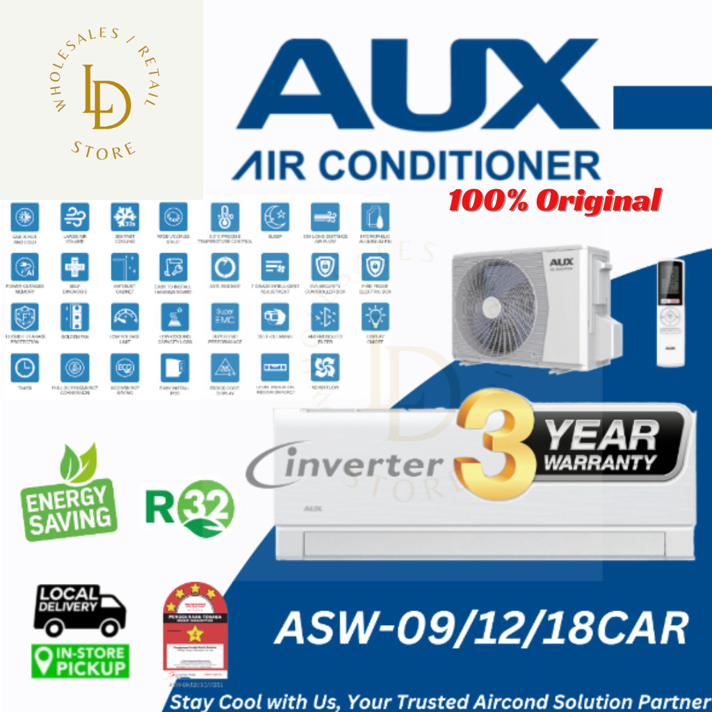 AUX new R32 Wall Mounted CSeries INVERTER Room Air Conditioner (1.0HP