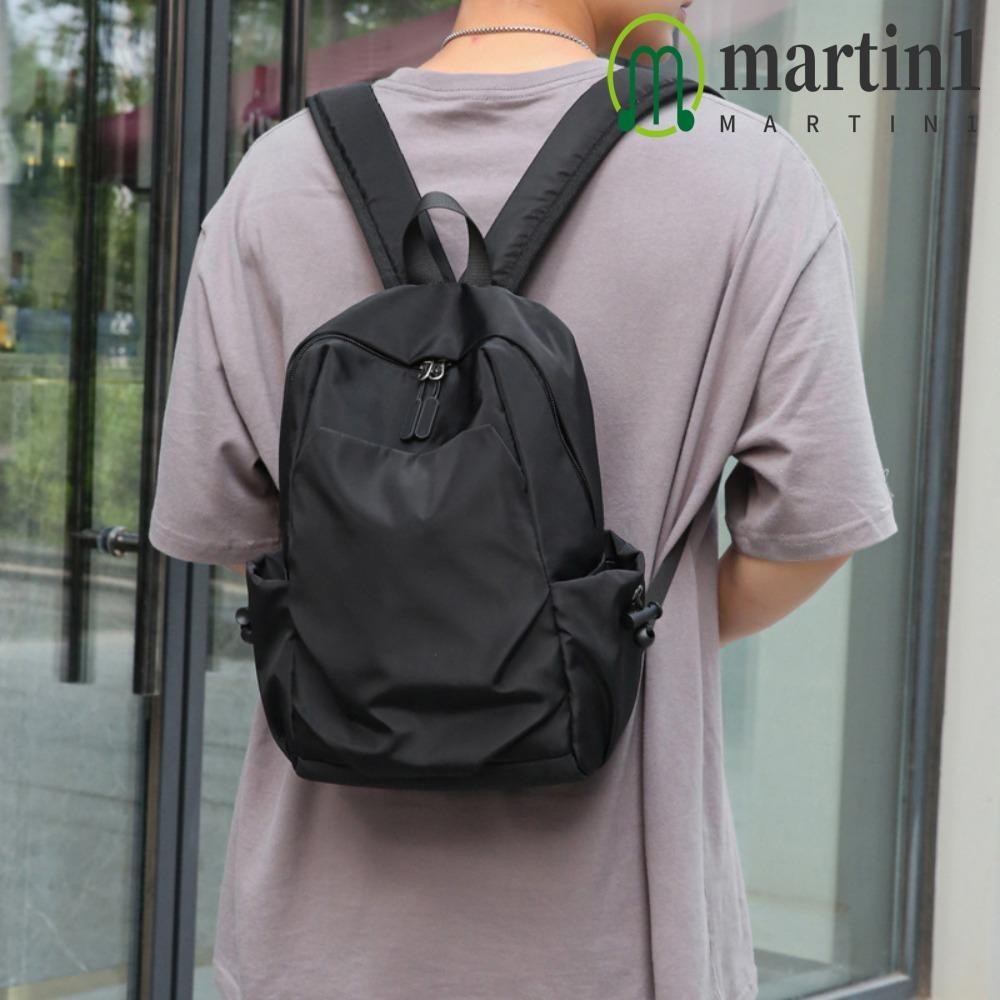 MARTIN1 Small Black School Bag, Waterproof Shoulder Bag Mini Men's ...