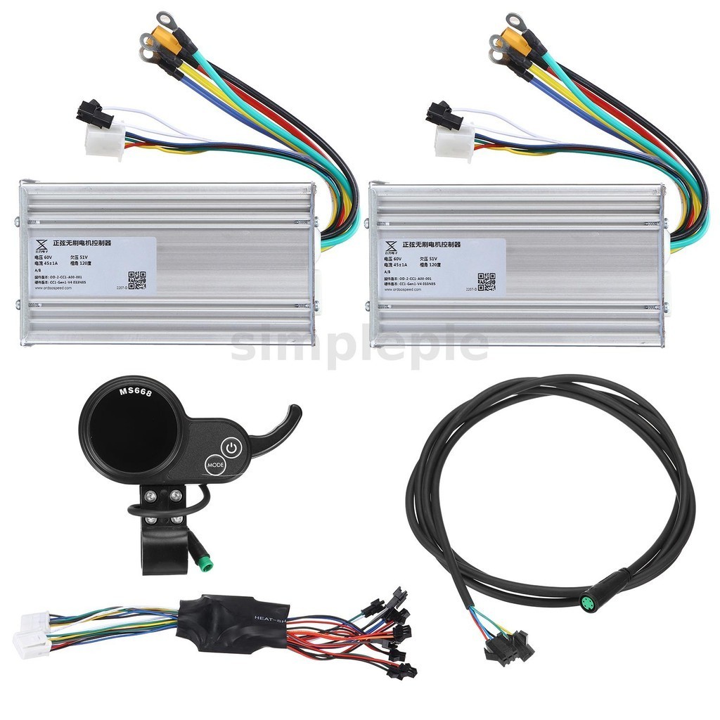 Simplepie 60V 45A FOC Sine Wave Electric Scooter Controllers With ...