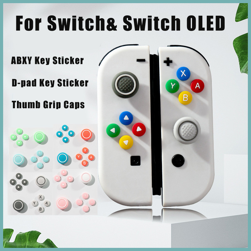 D-pad Cross Direction Button ABXY Key Sticker Joystick Thumb Stick Grip ...