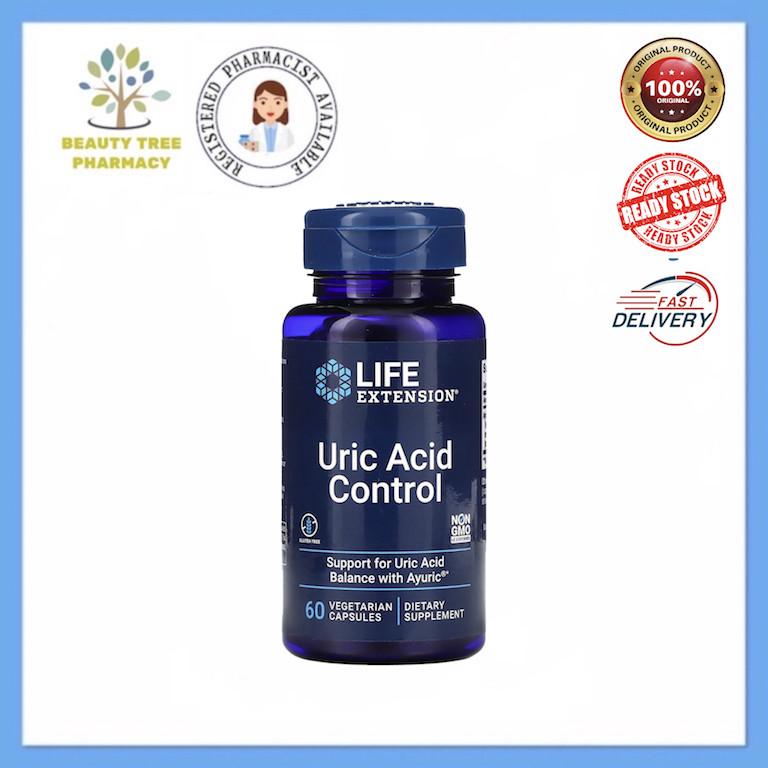 Life Extension Uric Acid Control 60 Vegetarian Capsules | Shopee Malaysia