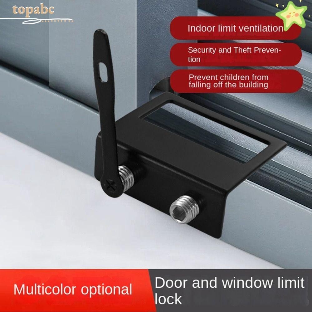 TOPABC Window Lock Stopper, Sliding Security Aluminum Alloy Window ...