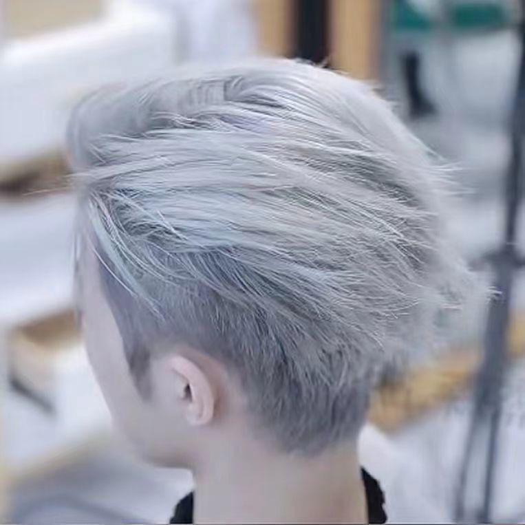 Silver white granny gray hair dye cream 2024 popul Silver white granny