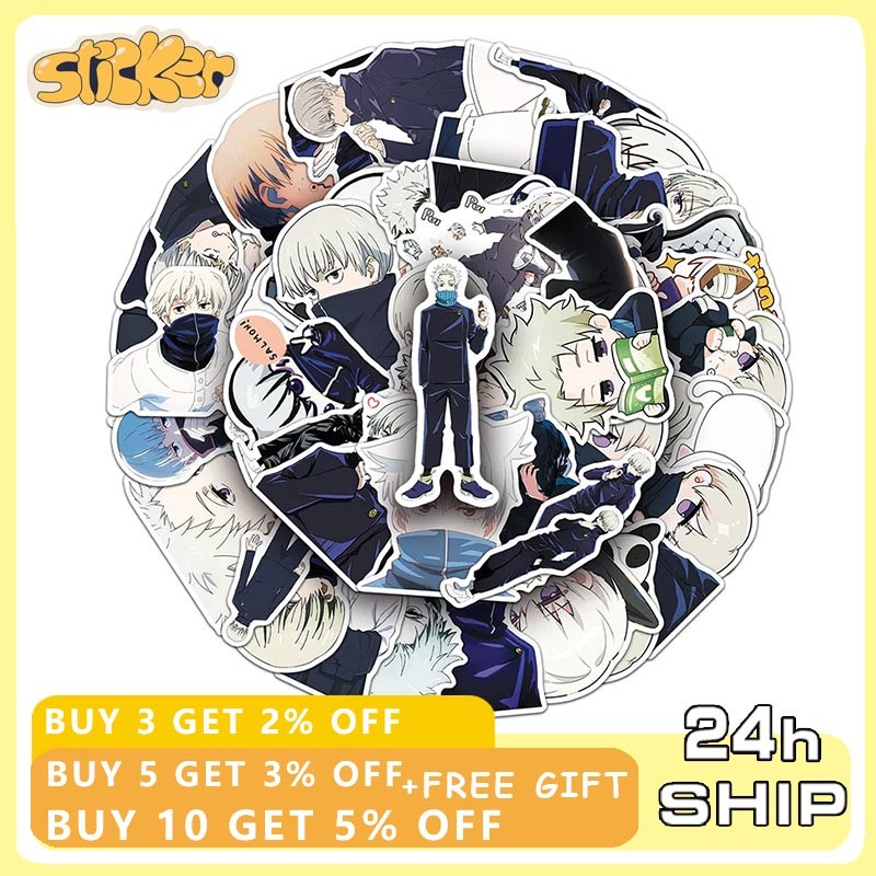 50pcs Anime Jujutsu Kaisen Inumaki Toge Stickers DIY Laptop Diary Phone ...