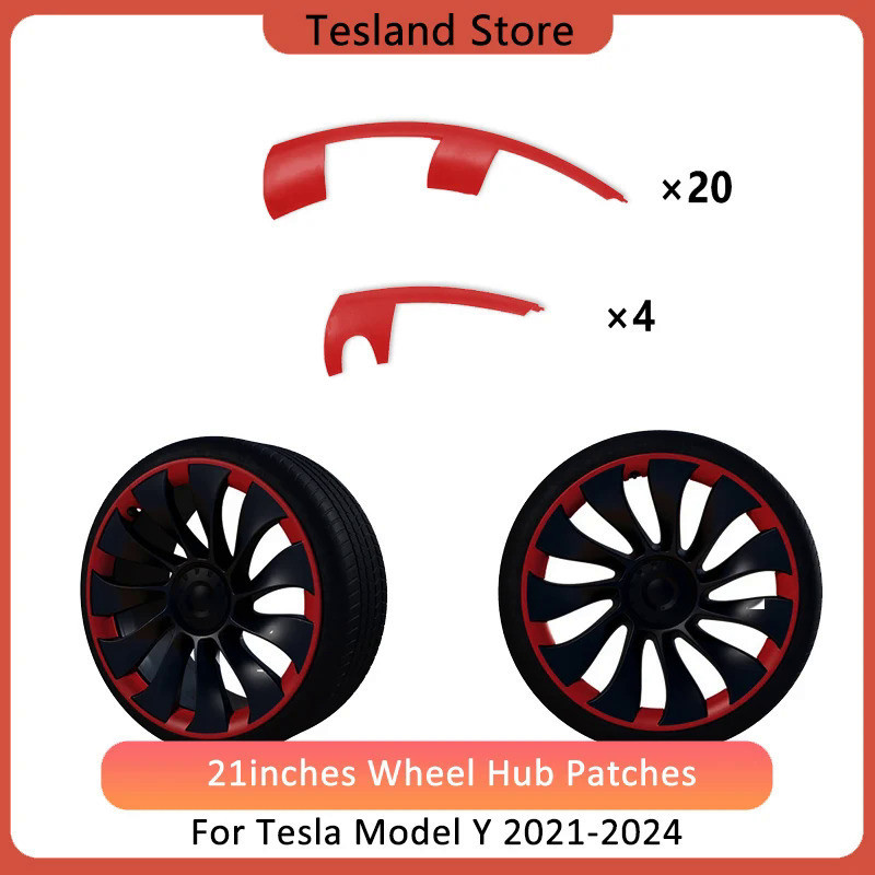 For Model Y Wheel Cover Rim Patch For Tesla Model Y 21 Inch Uberturbine ...