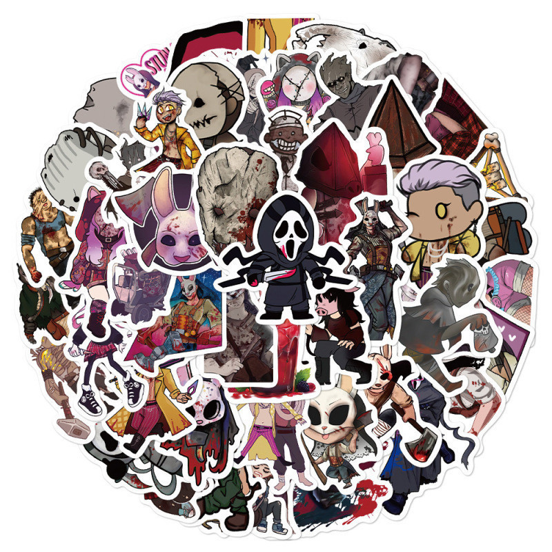 50pcs Dead by Daylight Stickers Cartoon Horror Game DIY Cool Stickers ...