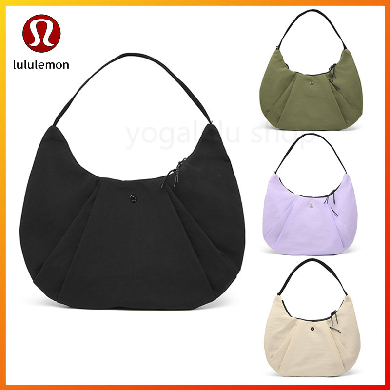 Lululemon Pleated Shoulder Bag 10l Yoga Leisure Sports OneShoulder Croissant Shopee Malaysia