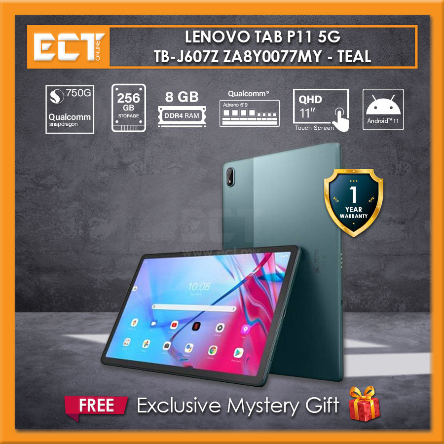 Lenovo Tab P11 5G TB-J607Z ZA8Y0077MY (Snapdragon 750G 2.20GHz,8GB ...