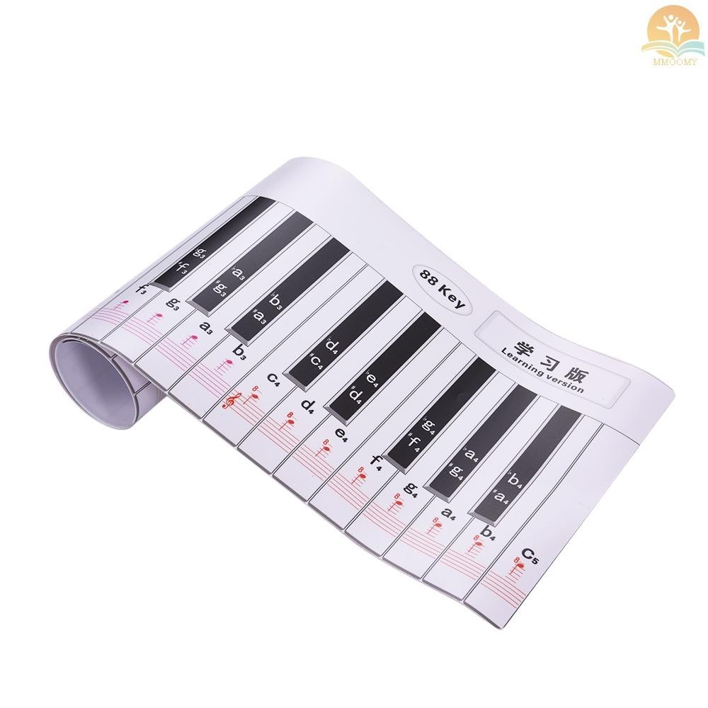 Fingering Version 88 Keys Piano Keyboard Fingering Practice Chart Sheet ...