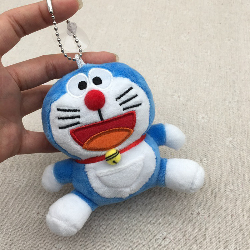 12cm Japan Doraemon Anime Figure Robot Cat Doraemon Key Chain Pendant ...