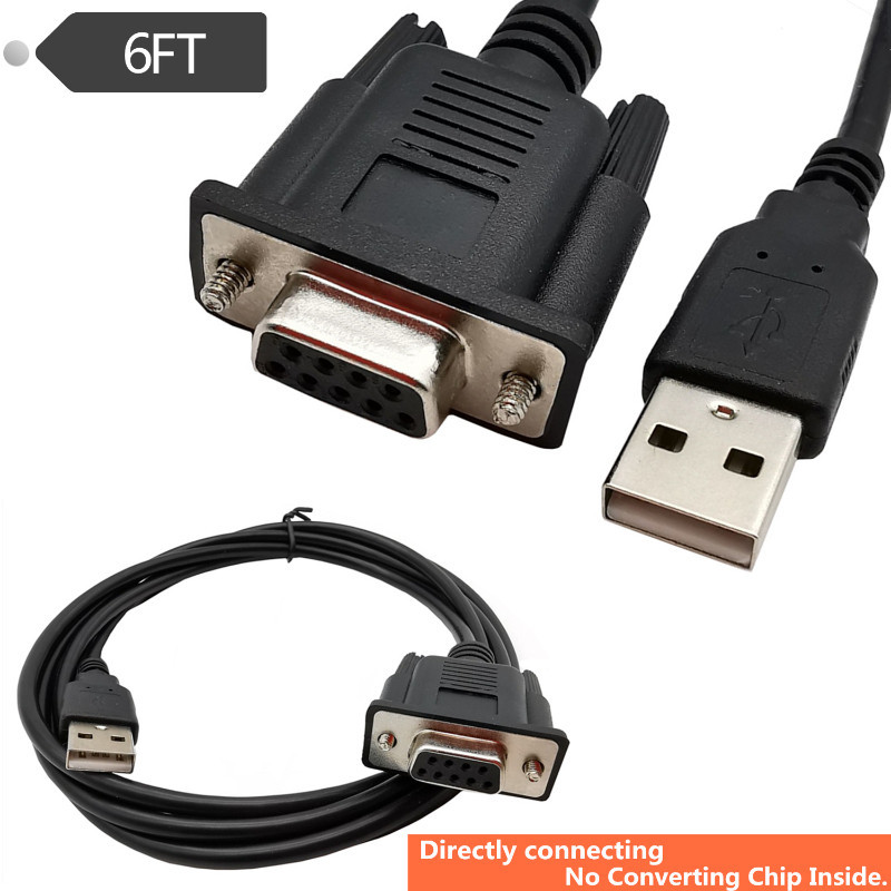 Uxcell RS232 DB9 9-Pin Male To Female Serial Port Cable With Jumper Wire - 26cm