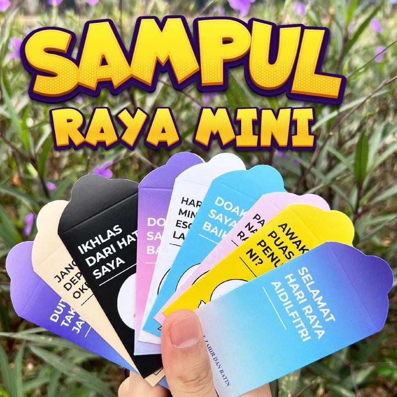 SAMPUL RAYA MINI VIRALL 2025 | 1 PAKET = 10 KEPING SAMPUL RAYA | 10 ...